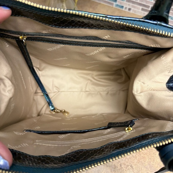 NWT Brahmin Small Caroline Evergreen Kalopsia purse - Picture 7 of 7